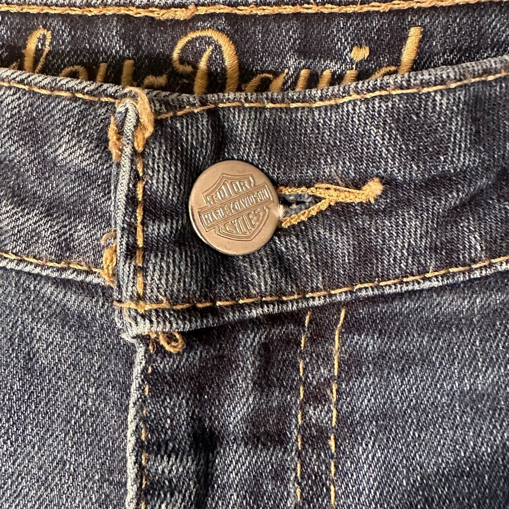 Women’s Harley Davidson Jeans Size 8 Tall - Picture 2 of 13